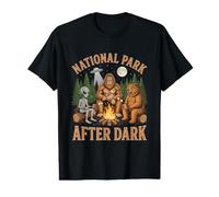Parc National après la tombée de la Nuit - Bigfoot Lover Sasquatch T-Shirt Graphique avec Valeur