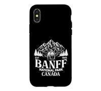 Parc National Banff Canada Est 1885 Camping Randonnée en Montagne Coque pour iPhone X/XS