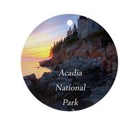 Parc National D'Acadia Ornements Noël Décorations Céramique Suspension Décoration pour Intérieur Maison Magasins 7.3Cm