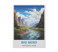 Parc National de Big Bend，Puzzle 1000 Pièces, Puzzles en Papier, Jouets Éducatifs pour Enfants Adultes Cadeau d'anniversaire（38x26cm）-ID69