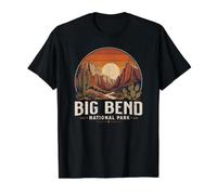 Parc National de Big Bend T-Shirt Graphique avec Valeur, Homme, Noir, L