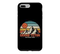 Parc National de Grand Teton en Plein air rétro Vintage Coque pour iPhone 7 Plus/8 Plus