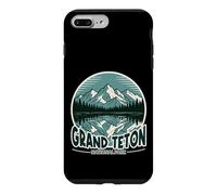 Parc National de Grand Teton Retro Outdoors (États-Unis, Wyoming) Coque pour iPhone 7 Plus/8 Plus