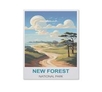 Parc National de la New Forest，Puzzle 1000 Pièces pour Adultes Se Détendre Assembler Jeu Jouets en Papier Cadeau pour Aîné（38x26cm）-HV88