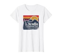 Parc National de l'Acadie T-Shirt Graphique avec Valeur, Femme, Blanc, L