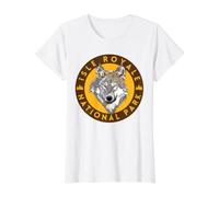Parc National de l'Isle Royale T-Shirt Graphique avec Valeur, Femme, Blanc, XL