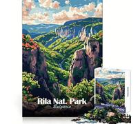 Parc National de Rila, Bulgarie Puzzle de 1000 pièces pour Adultes, Jeu de réflexion, renforcement des Liens familiaux, découpe de précision, Cadeau créatif (38x52cm)