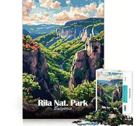 Parc National de Rila, Bulgarie Puzzle de 1000 pièces pour Adultes, Jeu de réflexion, renforcement des Liens familiaux, découpe de précision, Cadeau créatif (38x52cm)