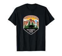 Parc National de Yellowstone Randonnée Camping Bison Geyser T-Shirt