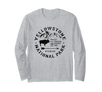 Parc national de Yellowstone Wyoming WY Geyser Bison Souvenir Manche Longue