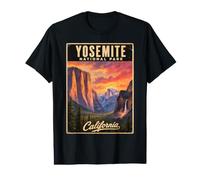 Parc National de Yosemite, Californie T-Shirt Graphique avec Valeur