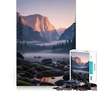 Parc National de Yosemite Puzzle de 1000 pièces Jeu de réflexion Amusant Pièces précises et Parfaitement ajustées Activité relaxante en Groupe à l'intérieur (38x26cm)