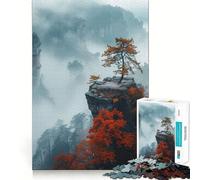 Parc National de Zhangjiajie Puzzle de 1000 pièces pour Adultes Activité ludique et relaxante en intérieur,découpée au Laser Découpe Laser de qualité supérieure (38x26cm)