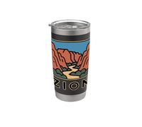 Parc national de Zion Utah Canyon Randonnée Randonnée Camping Gobelet isotherme en acier inoxydable double paroi