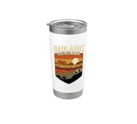 Parc national des Badlands Est 1978 Retro Canyon Wildlife Gobelet isotherme en acier inoxydable double paroi