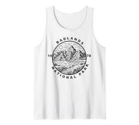 Parc National des Badlands, graphisme Naturel Vintage Souvenir de 1978 Débardeur