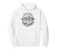 Parc National des Badlands, graphisme Naturel Vintage Souvenir de 1978 Sweat à Capuche