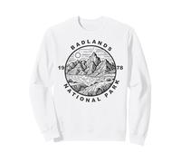 Parc National des Badlands, graphisme Naturel Vintage Souvenir de 1978 Sweatshirt