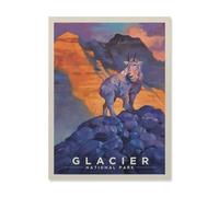 Parc National des Glaciers, chèvres，1000 Pièces Puzzle Adulte Puzzle Artisanat Cadeau Classique Jouet en Papier Cadeau Unique Décoration Intérieure（38x26cm）-HQ77