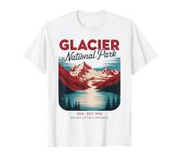 Parc National des Glaciers, États-Unis, édition 1910 Vintage T-Shirt