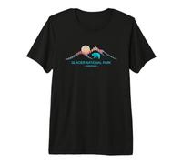 Parc National des Glaciers, Montana, États-Unis, Montagnes d'ours abstraites T-Shirt Haut de Gamme