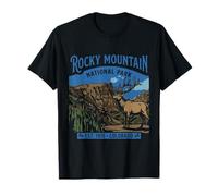 Parc National des Montagnes Rocheuses Colorado - Design Vintage T-Shirt