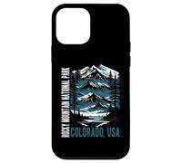 Parc national des montagnes Rocheuses - Design panoramique de style rétro Coque pour iPhone 12 mini