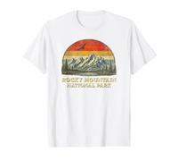 Parc National des Montagnes Rocheuses T-Shirt Graphique avec Valeur, Homme, Blanc, L