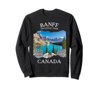 Parc national du Canada Banff Drapeau des Montagnes Rocheuses Moraine Lake Sweatshirt