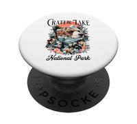 Parc National du lac Crater PopSockets PopGrip Adhésif