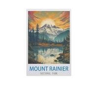 Parc National du Mount Rainier,Jigsaw Puzzle 1000 Pièces Puzzle Classique pour Adultes Et Enfants, Compétence Jouets Éducatifs Anniversaire Festival Cadeau(75x50cm)-GC12