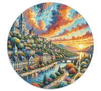 Parc National Durmitor 1000 Pièces Jigsaw Puzzles Puzzles Ronds pour Adultes Et Enfants Décompression Jeu D'Intelligence De l'art De La DécoRat ION Moderne 1000pcs (67.5x67.5cm)