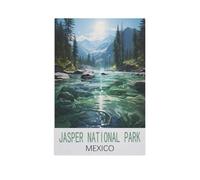 Parc National Jasper Mexique,1000 Pièces Puzzle en Papier Créatif Éducatif Jigsaw Puzzle Jouet Anti-Stress pour Adultes Enfants Bricolage Jeux Parent-Enfant(38x26cm)-FT98