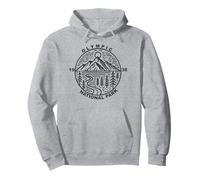 Parc national olympique 1938, style vintage, État de Washington Sweat à Capuche