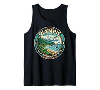 Parc National Olympique de Washington State Wild Rugged Retro Art Débardeur
