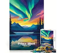Parc National Prince Albert Puzzle de 1000 pièces pour Adolescents Jeu de réflexion Intelligent Moments de complicité Découpe Lisse Liste de souhaits du Père Noël 38x52cm