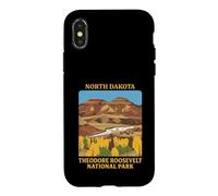 Parc National Theodore Roosevelt, Dakota du Nord Vintage Coque pour iPhone X/XS
