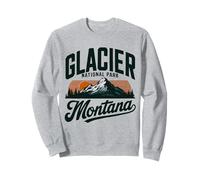 Parc National Vintage Glacier, Montana Sweatshirt