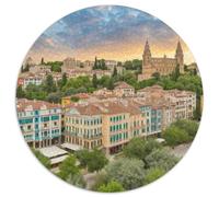 Parc Naturel de Cabo de Gata-Níjar 1000 Pièces Jigsaw Puzzles Puzzle Rond pour Adultes Et Enfants Cadeaux Jeu D'Intelligence De l'art De La DécoRat ION Moderne 1000pcs (67.5x67.5cm)