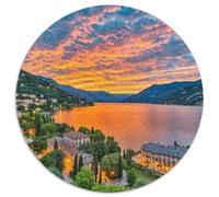 Parc Naturel de Cabo de Gata-Níjar 1000 Pièces Puzzle Rond pour Enfants Décompression Jeu D'Intelligence De l'art De La DécoRat ION Moderne 1000pcs (67.5x67.5cm)
