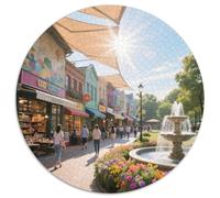 Parc Naturel de Cabo de Gata-Níjar 1000 Pièces Puzzles Classiques Puzzle Circulaire pour Adultes Et Enfants Cadeaux Jeu D'Intelligence De l'art De La DécoRat ION Moderne 1000pcs (67.5x6