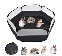 Parc pliable - 120 x 60 x 38 cm - Clôture d'exercice portable - Tente de cage en polyester imperméable - Boîtier pop-up - Pour intérieur et extérieur - Pour chiots, chatons, lapins - G