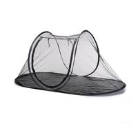 Parc pliable léger et doux pour chiots, chatons, petits animaux - Enclos ventilé pour intérieur et extérieur Noir 120 x 63 x 50 cm