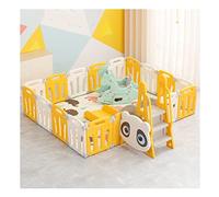 parc pour bébé 16 panneau bébé PLAYPEN Ensemble, pliable for enfants Safety Activity Center Playard Porte de verrouillage de sécurité, avec glissière et cheval à bascule