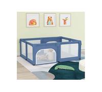 Parc pour Bébé avec 2 Portes Tente de Parc Bleu Clair Tissu Oxford vidaXL
