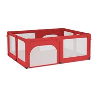 Parc Pour Bébé Avec 2 Portes Rouge Tissu Oxford Vidaxl Vidaxl Rouge