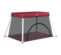 Parc Pour Bébé Avec Matelas Rouge Tissu De Lin Vidaxl Vidaxl Rouge