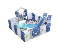 Parc pour Bébé Centre d'activités pour Nourrissons Clôture pour Tout-petits Aire de Jeux Grand Parc d'activités Extérieure et Intérieure pour Enfant Pliable avec Mousse Anti-collision (B 12+2)