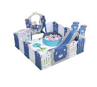 Parc pour Bébé Centre d'activités pour Nourrissons Clôture pour Tout-petits Aire de Jeux Grand Parc d'activités Intérieure et Extérieure pour Enfants Pliable avec Mousse Anti-collision (C 18+2)