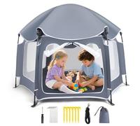 Parc Pour Bébé Pliable,Protection Contre Pluie Et Soleil,150 Cm X 150 Cm X 110 Cm,Avec Maille Respirante,Base Antidérapante,Centre D'Activités Pour L'Extérieur L'Intérieur,Plage,Parc,Camping